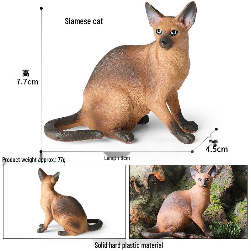 Yaratıcı Sevimli Kedi Bebek Süsleri - Tüysüz, Pastoral ve Yan Yatan Kediler Ev & Kahve Dükkanı Dekorasyonu İçin