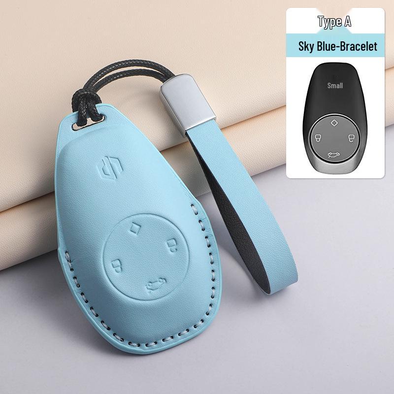 Portachiavi Leapmotor C11/T03/C01 Modello 2024 - Guscio Protettivo a Copertura Totale, Texture di Alta Qualità, Blu, Unisex.