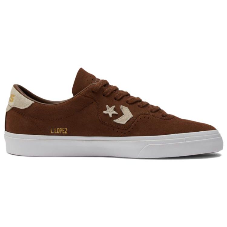 Converse Louie Lopez Pro Casual Stylish Trendy Versatile Suede Low-Top Skate Shoes Unisex Sneaker Brown A04611C
