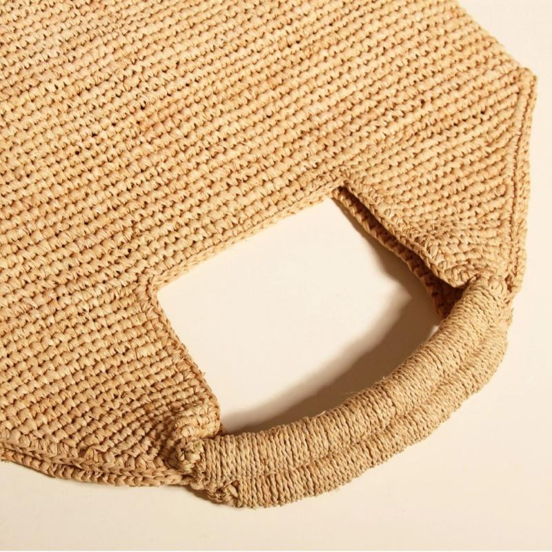 Borsa in rafia premium borsa estiva nuova borsa di paglia borsa tessuta a mano borsa tote per vacanze al mare borsa da spiaggia