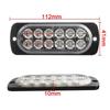 2Pcs 12LED Car Strobe Warning Light Grill Flashing Breakdown Emergency Lamp Car Truck Trailer Beacon Lamps LED Side Lights