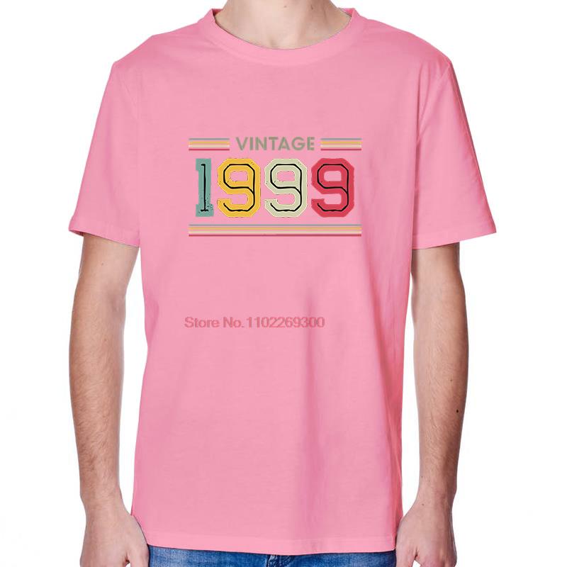 Fashion Birthday Gift TShirt 1999 Vintage Retro T Shirt Unisex Tees Tops Cotton Short Sleeve TShirts Streetwear Print T Shirt
