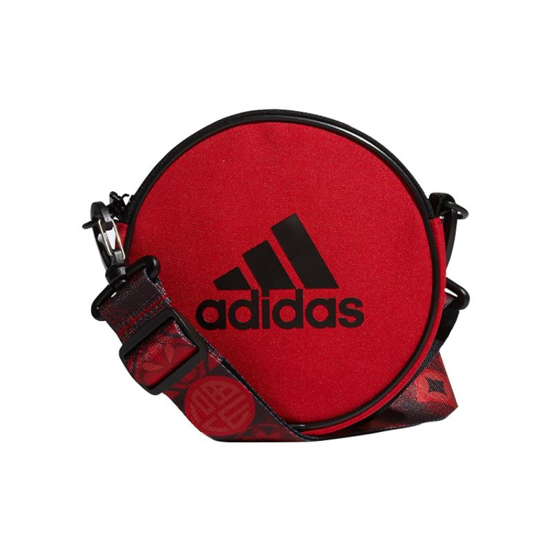 Adidas Polyester Crossbody Bag, Shoulder Bag Regular Unisex Black/Red Adidas HC2781