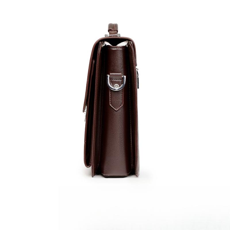 Heren Computer Draagbare Wachtwoordvergrendeling Tas met Meerdere Vakken Waterdicht Grote Capaciteit Geavanceerde Slijtvaste Crossbody Aktetas