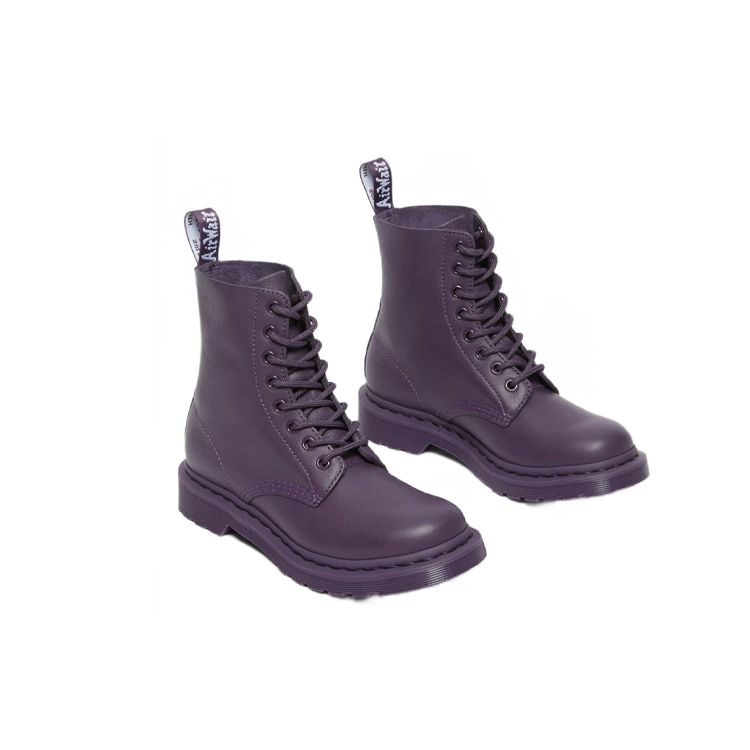 Dr. Martens 1460 Leather Round Toe Lace-Up Short Boots Women boots Purple 27581628