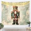 Christmas Nutcracker Tapestry for Bedroom Aesthetic Botanica Garden Wall Tapestry Aesthetic  Soldier Royal Guarder Tapestries