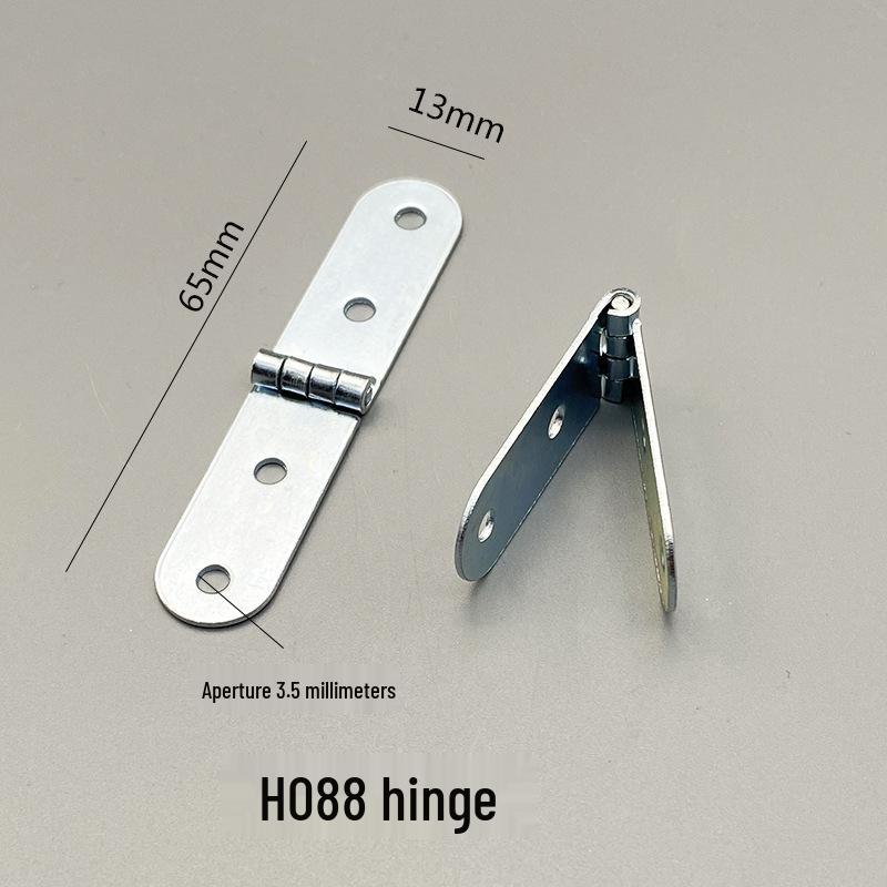 Rounded Corner Hinges for Furniture: Decorative Flap & Fixing Piece H088