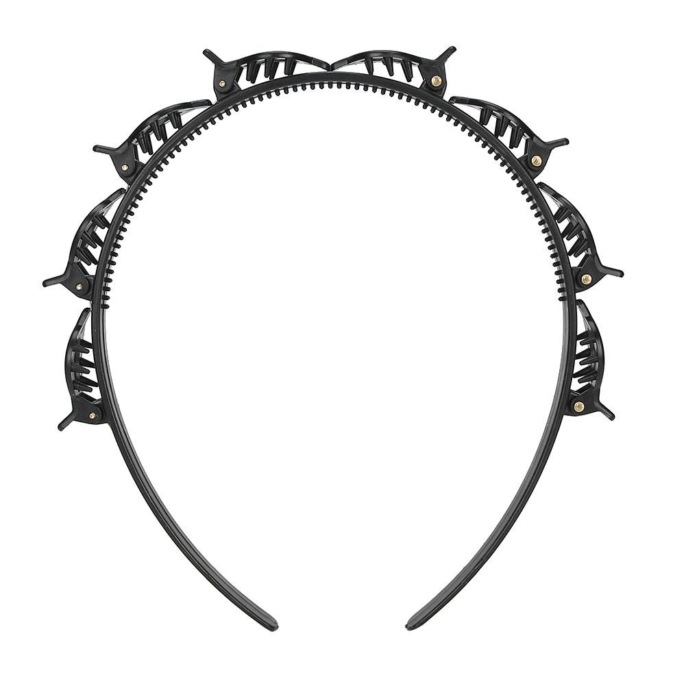 4Pcs Unisex Fashion Iron Hair Styling Headband Headwear Hair Hoop Hair Accessories Double Layer