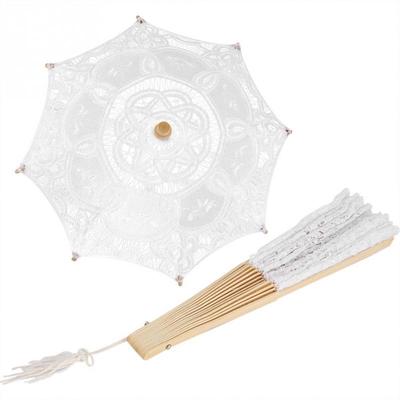 Bridal Lace Cotton Umbrella for Wedding Parties Dancing Pography Prop Elegant and Stylish Umbrella Rain Women S-Trendy-Homes