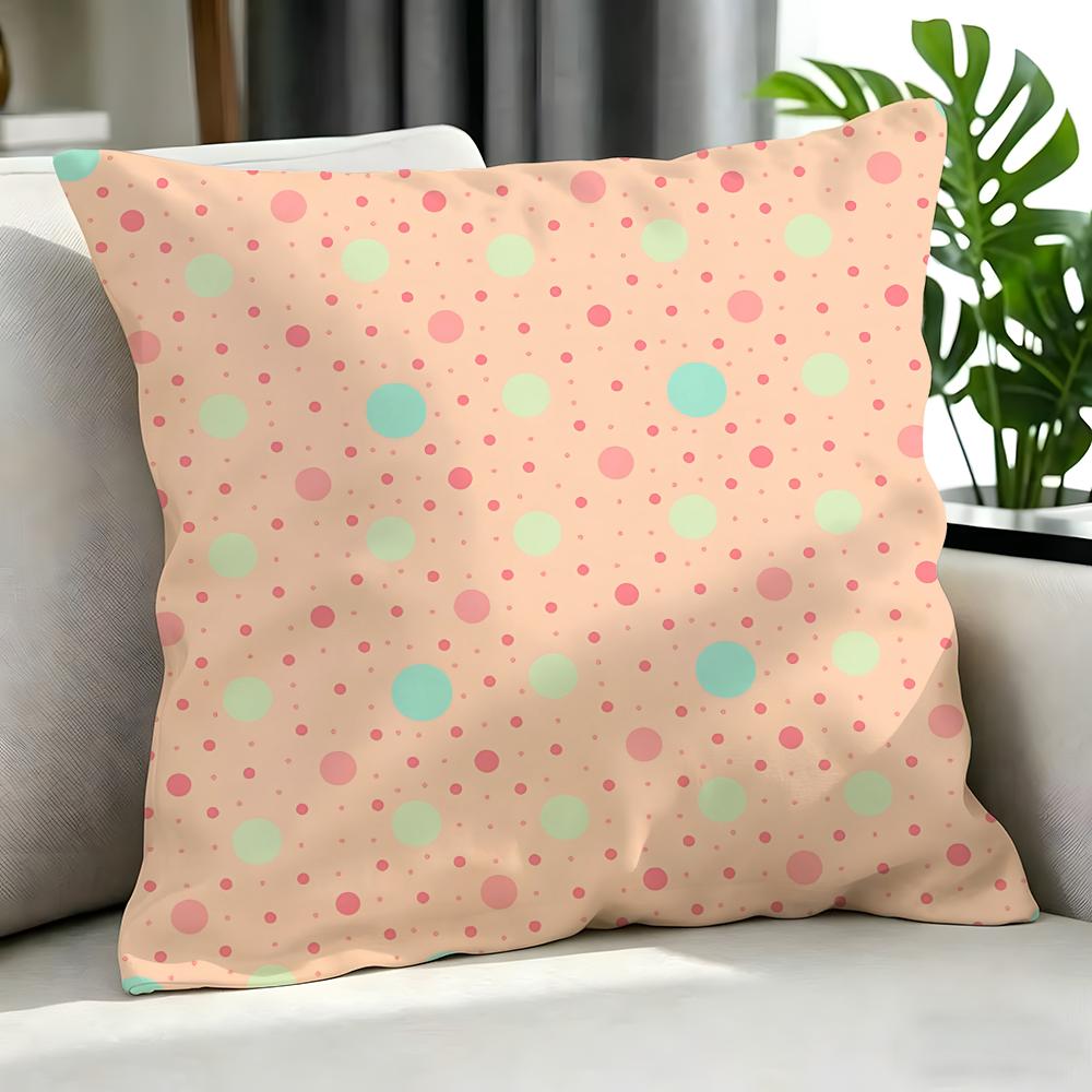 Art ppolka dot Cushion Cover Cushion Cover Set Pcs x x x Pillowcase Decorative Sofa Home Decor