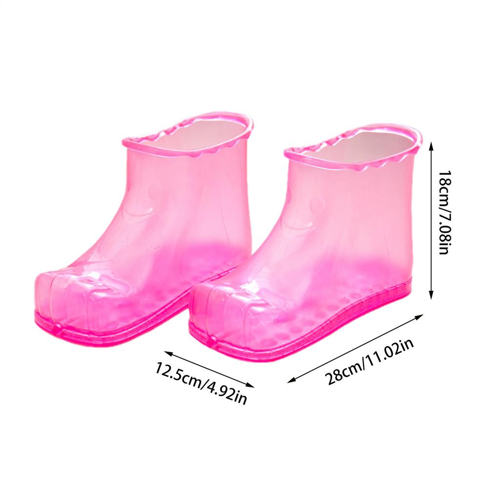 Foot Spa Soak Shoes Anti-Slip Massage Foot Bath Boots Portable Household Foot Soaker Heatproof Foot Soaking Shoes