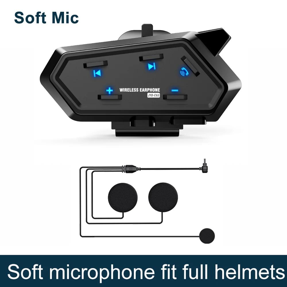 

JYD-C63 Moto Bluetooth 5.4 Helmet Headset Wireless Hands Free Call MP3 Mp4 Phone Waterproof For Motorcycle Headphon