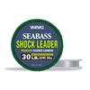Morris Varivas Seabass Shock 30lb Bas de Ligne Naturel, 30m, 15kg, Fluorocarbone,
