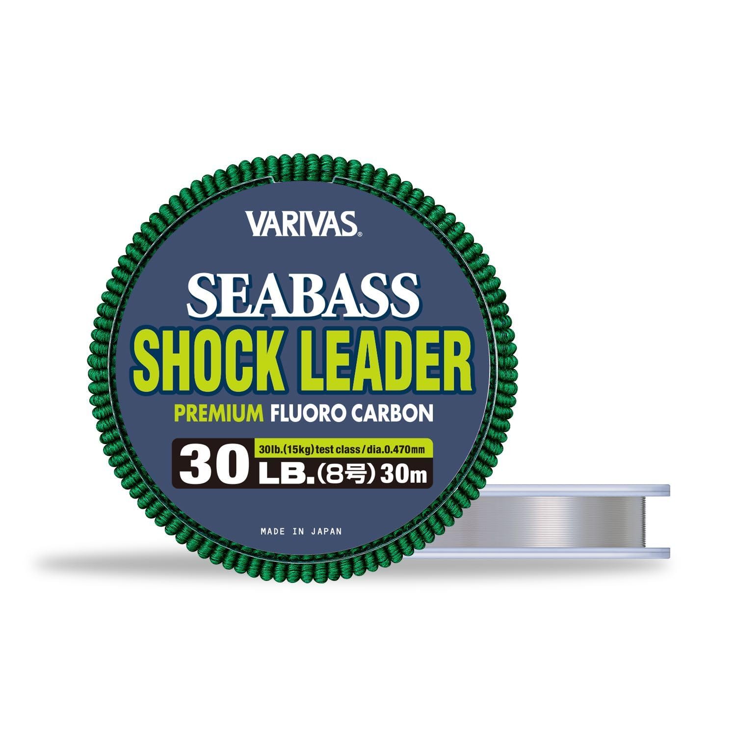 

Morris Varivas Seabass Shock 30lb Natural Leader, 30m, 15kg, Fluorocarbon,