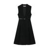 Same Style Deep V-neck Vest Dress for Women In the Mall, 2025 Early Autumn, with a Sense of Luxury and Elegant Temperament. Medium Length Dress