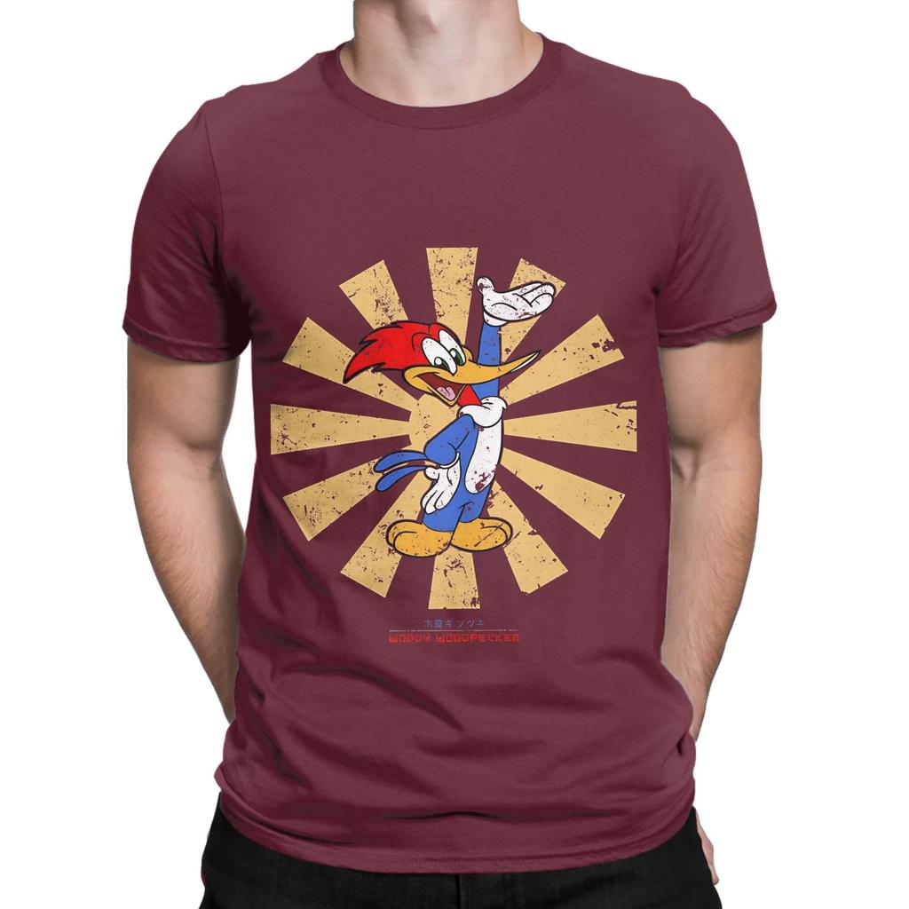 Woody Woodpecker Retro Japanisch Lustig Grafik 100% Baumwolle T-Shirt Woody Woodpecker T-Shirts Oberteile Für Unisex