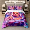 Lady Gaga 3Pcs Bedding Set, Personalized Custom Name Text, 1 Duvet Cover & 2 Pillowcases For Bedroom
