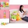 Colorful Multicolor Giant Caterpillar Plush Pillow Ideal For Kids And Fans