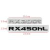 ABS Car Stickers for Lexus RX450hL RX200t RX450h ES200t Letter Logo Fender Side Body Rear Trunk Emblem Badge Decals Accessories