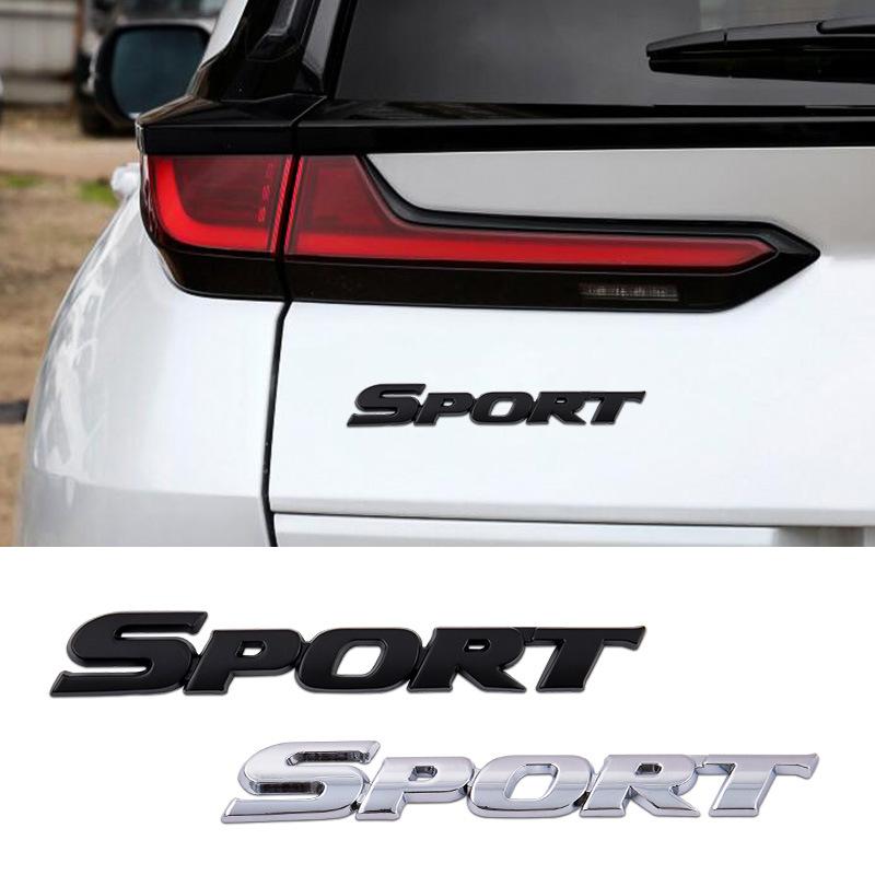 SPORT Sports Version, Modified Car Logo Sports Metal 3D Three-dimensional Car Sticker Tail Label, Car Sticker Door Panel Side Label