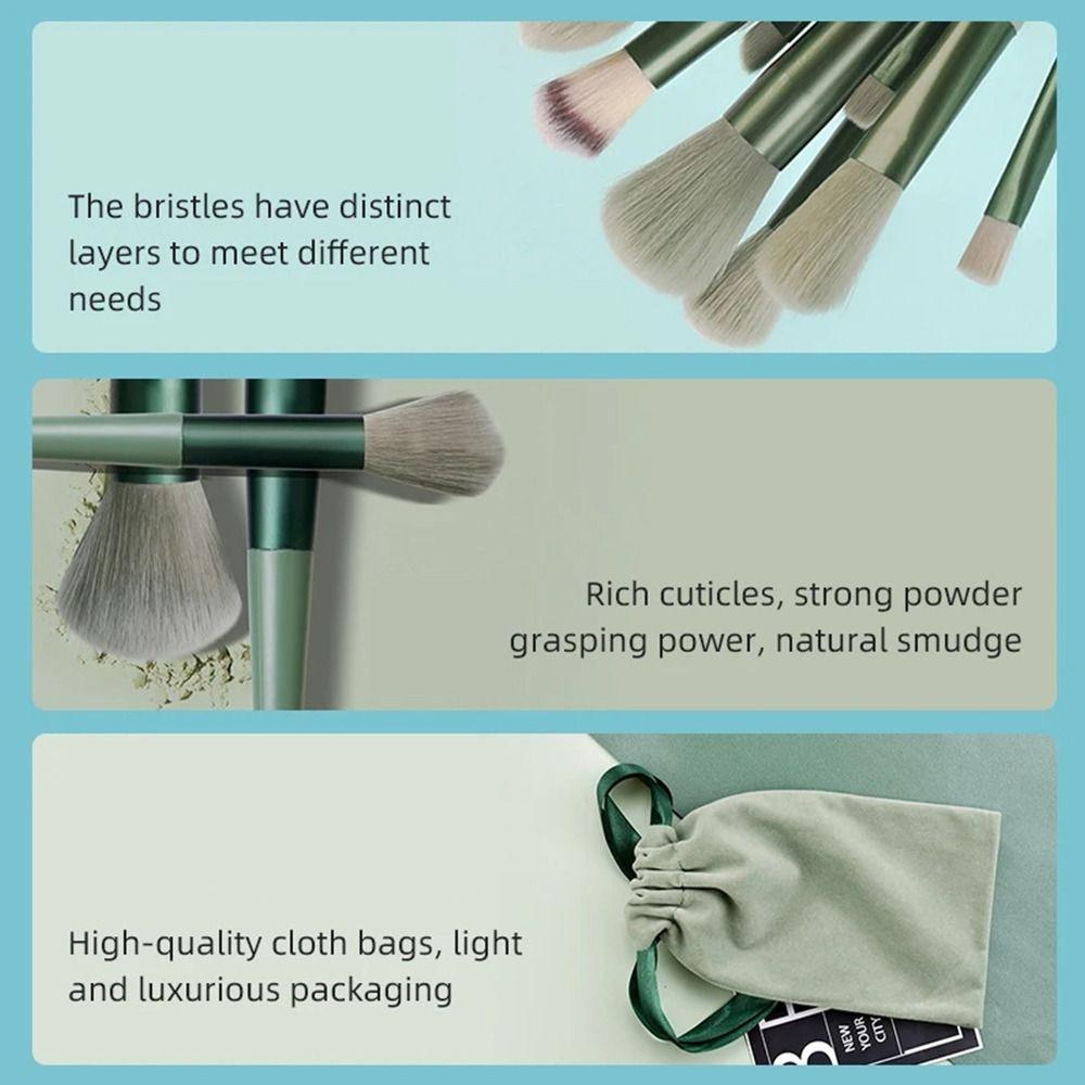 13Pcs with Storage Bag Makeup Brushes Set Soft Hair Cosmetic Brush New Make Up Beauty Tools