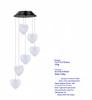 Solar-Powered LED Moroccan Mirror Ball Wind Chime Light