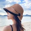 New Summer Women Bow Tie Fashion Bucket Hats Outdoor Sunscreen Beach Wide Brim Panama Cap Casual Uv Protection Fisherman Hat