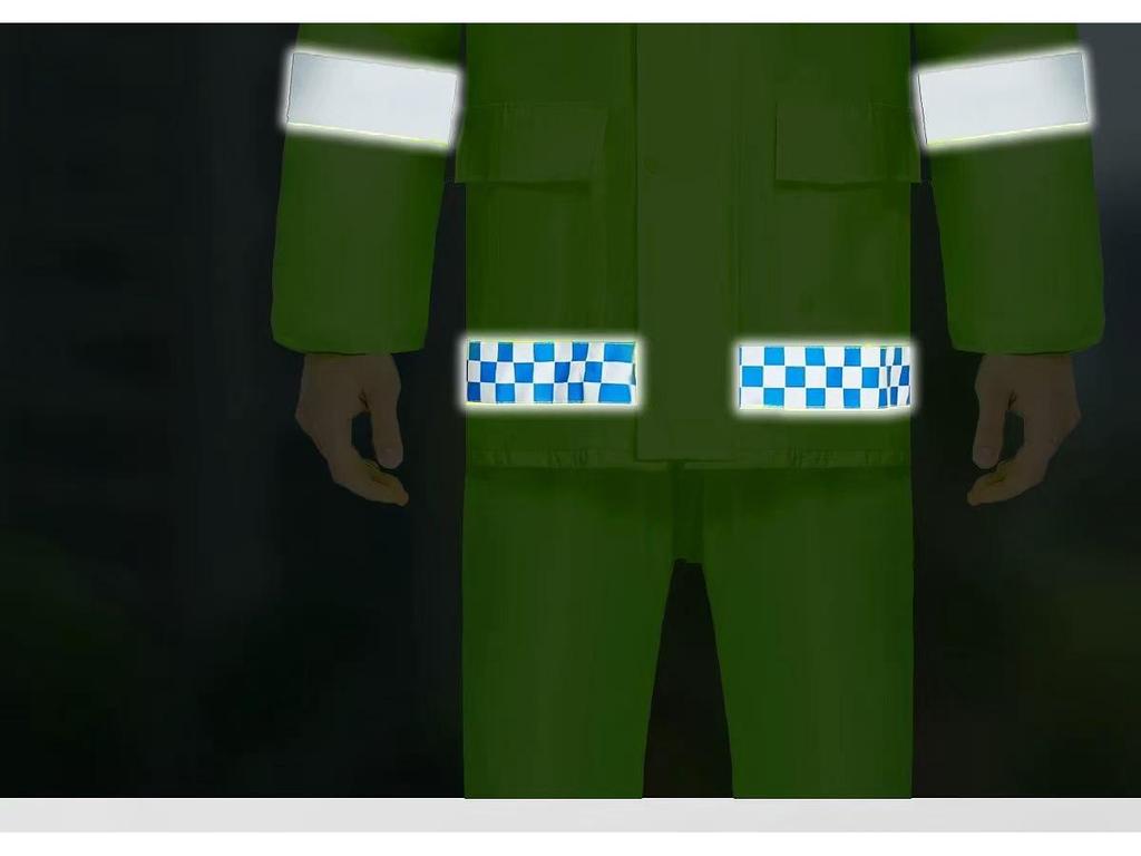 Duty Reflective Raincoat & Pants Set for Traffic and Sanitation Patrol