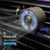 USB Electric Car Fan with Atmosphere Light - Multi-Color Vent Clip with Strong Wind