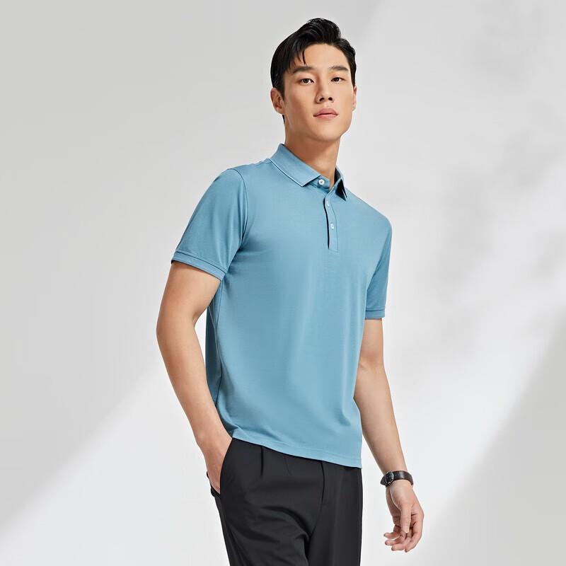 YOUNGOR Men's Business Casual Short-Sleeve T-Shirt
