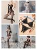 Air Hostess Lingerie Set: Sexy Maid Uniform with Stockings & Fishnet Bodysuit