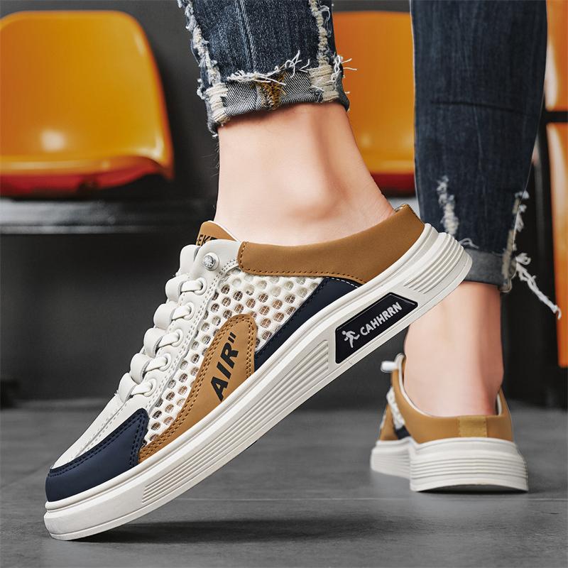 Fashion CYYTL Mens Summer Slippers Casual Outdoor Shoes Breathable Sneakers Walking Hiking Luxury Fashion Designer Loafers House Slides