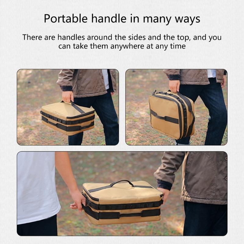 Waterproof Stove Storage Gas Tank Bag Picnic Basket Outdoor Camping Stove Bag