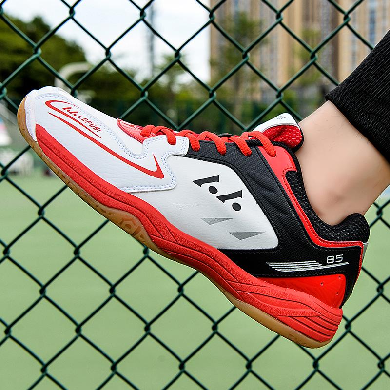Professional Badminton Shoes Men Women High Quality Anti Slip Volleyball Shoes Light Weight Tennis Sneakers For Couples 36 -45
