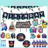 Birthday Party Theme Supplies Decoration Kids Plate Tablecloth Banner