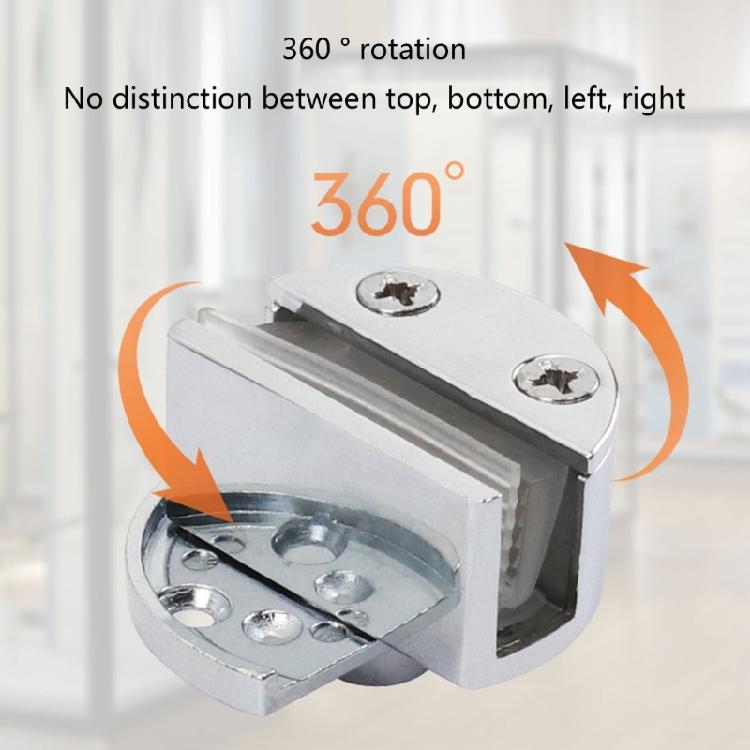 Glastürscharnier Legierung Glas Einzelklemmscharnier für Badezimmer Küchenschrank