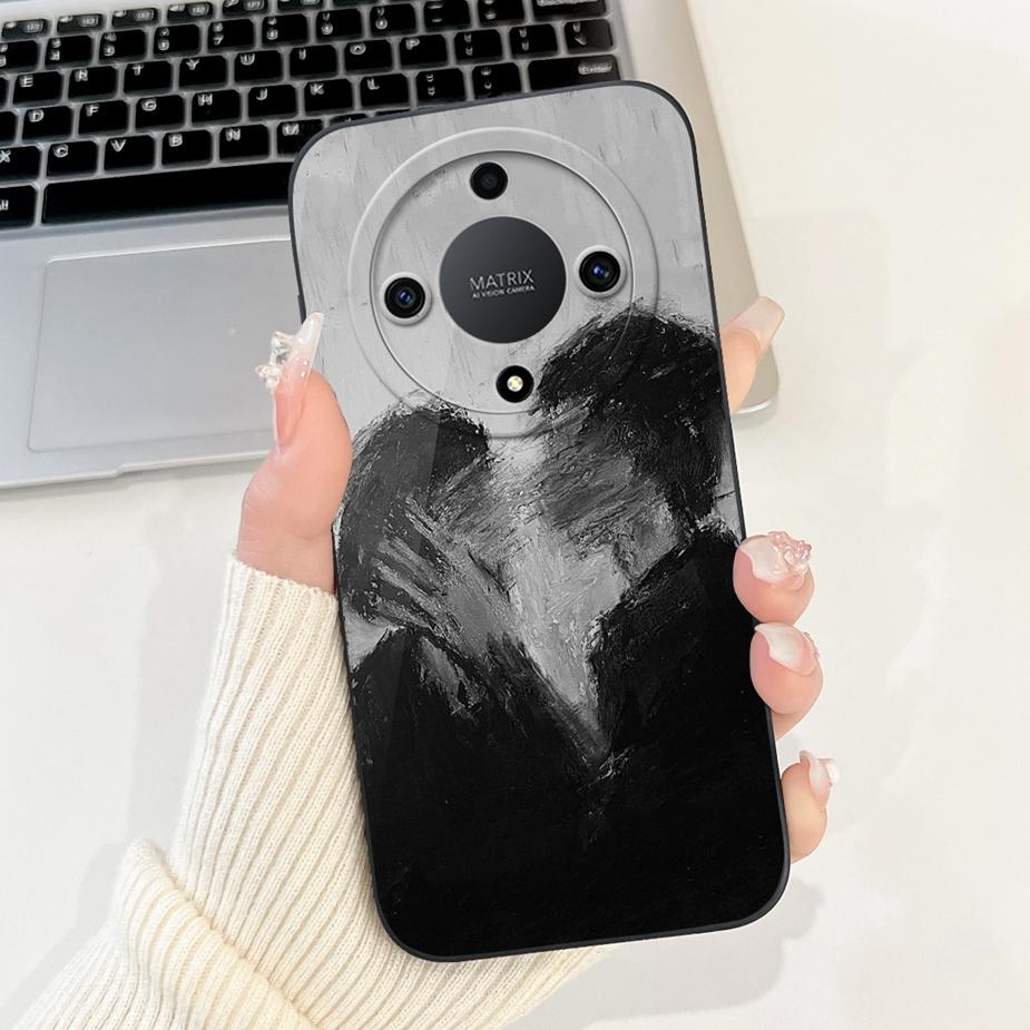 Für Honor Magic 5 Lite Hülle Honor X9A RMO-NX1 Niedliche Cartoon Bemalte Abdeckung Weiche TPU Handyhülle Für Honor Magic5 Lite HonorX9a Taschen