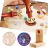 Retro Starry Sky Seal Wax Stamp Head Fire Paint for Card DIY Envelopes Stamps