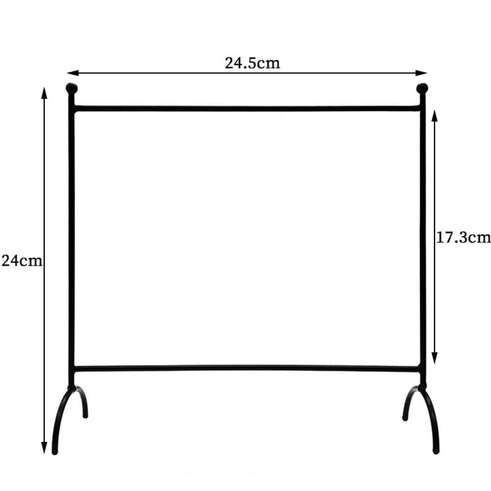 Iron Mini Cloth Organizer Black White Dollhouse Furniture Gift Doll Clothes Rack 1/6 1/12 Doll