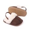 Winter and Autumn Baby Girl Boy Cotton Mop TPR Sole Anti Slip Solid Three Colors Warm Newborn Toddler Shoes First Walkers BC2345