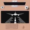 Airplane Sunset Mouse Pad Waterproof Nonslip Desk Mat for Gaming  Office