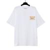 T-shirt in cotone puro a doppia filatura, lavata e invecchiata, con stampa di lettere Vetements, versione alta transfrontaliera, per uomo e donna