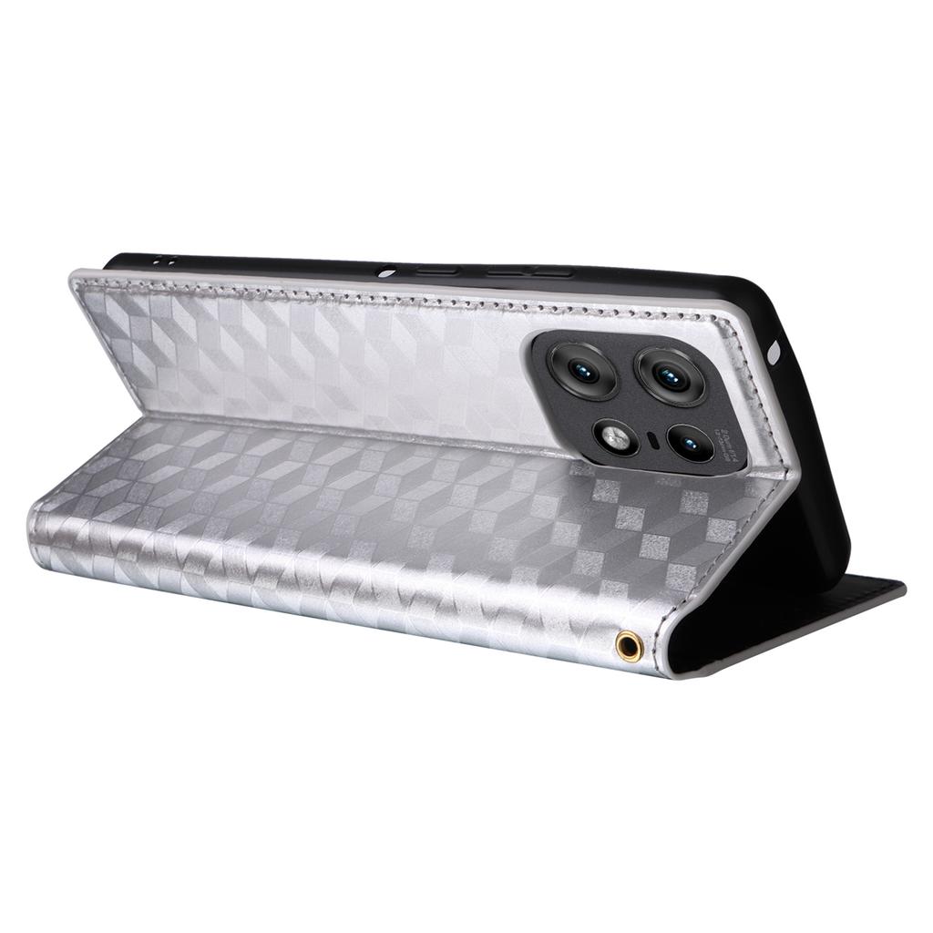 For Motorola Edge 50s Pro 5G/Edge 50 Pro 5G/Edge 50 5G Wallet Case Magnetic Closing Rhombus Leather Phone Cover