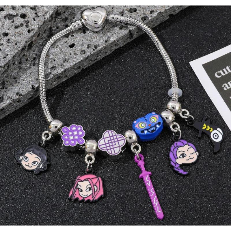 Durable Hot-selling Cartoon Anime K-POP Demon Hunter Girl Group Bracelet Fashion Bead Jewelry Suitable for Decoration and Gift Giving
