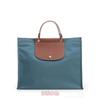 Large Laptop Tote Bag Women Men Soft Genuine Leather Handheld Briefcase With Multi-Compartment Organizer Lightweight