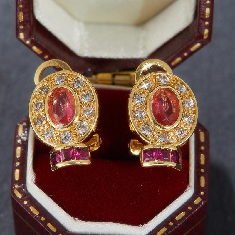 Trendy Luxury Cubic Zirconia Stud Earrings For Women Wedding Engagement Female Ear Accessories Gorgeous Lady Jewelry