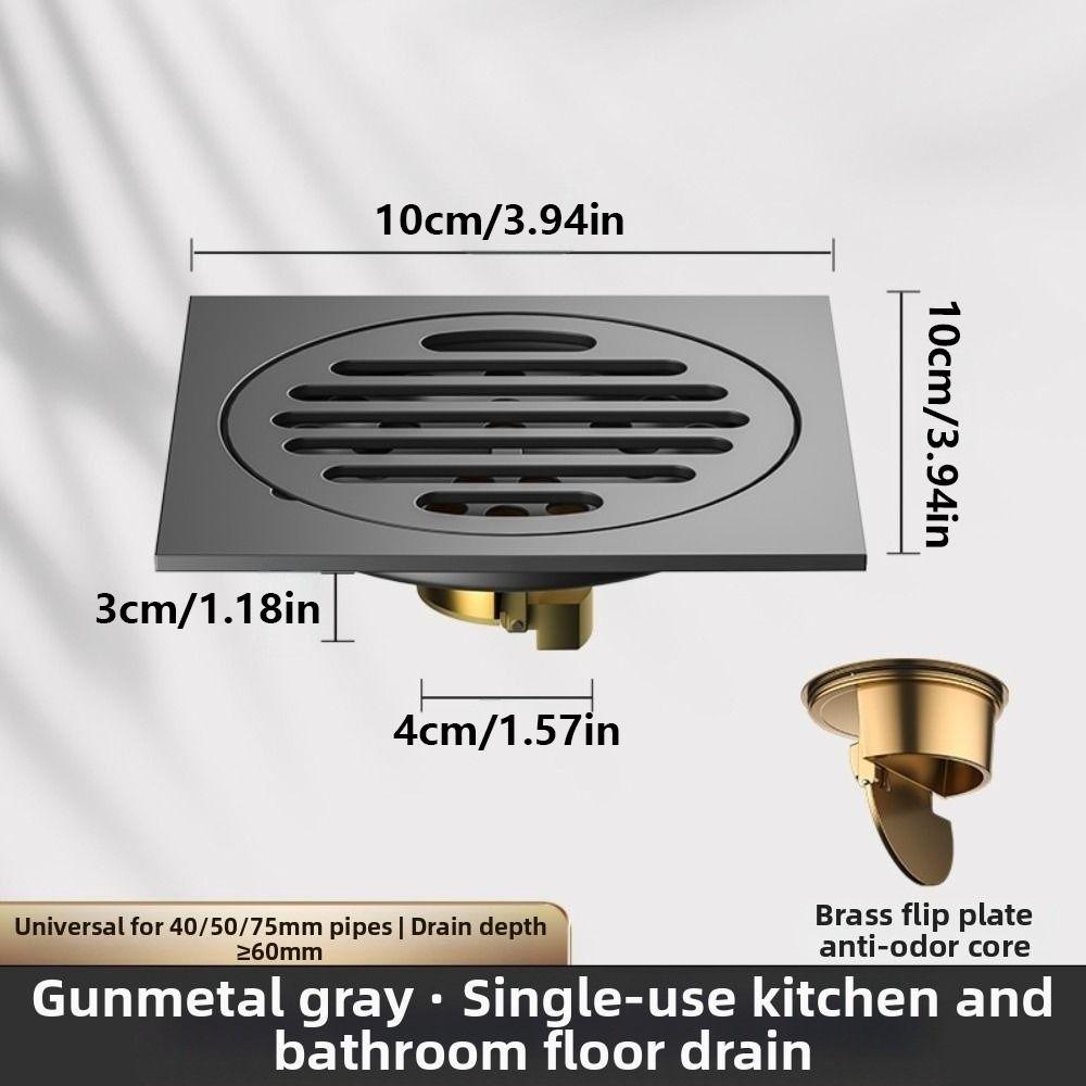 Anti-Odor Drain Valve Cover Dual Use Shower Trap Filter Bathroom Drain Plug  Shower Room