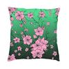 Watercolor Sakura Cherry Blossoms Pillow Case 40X40Cm Home Decoration Japanese Floral Modern Cushion Cover Car Pillowcase