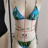1011 European and American New Tie-Up Swimsuit Bikini Printed Swimwear Sexy Bikini Swimsuit Set for Women