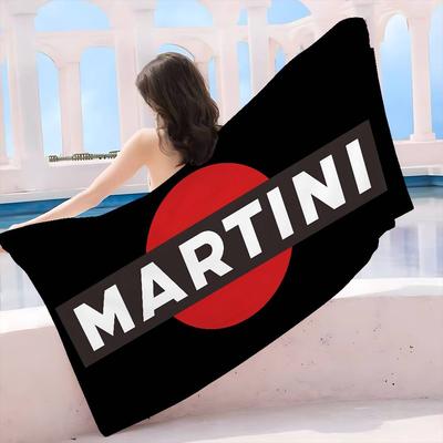 M-Martini Racing Logo Anime Beach Swimming Towel Soft Absorbent Washcloth Children's Gifts For Kids Travel Camping Gym